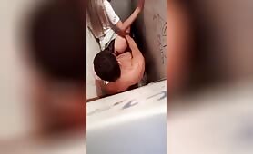 classmates fucking in the bathroom stall