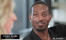 BLACKED - BBC Hungry Blonde Addison Vodka Begs to be used like a Toy