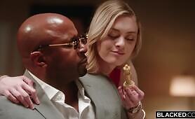 BLACKED - BBC Hungry Blonde Baddie Amber Takes Charge