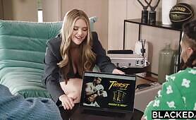 BLACKED - BBC Thirsty Agent Angie Takes on two Ballers