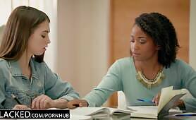 BLACKED - Petite Riley Reid tries Huge Black Cock in her Ass