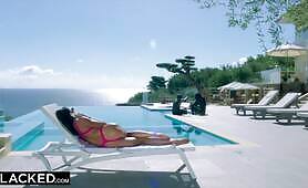 BLACKED - Hot Wife was alone on Vacation until she found two BBCs