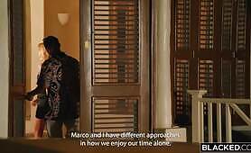 BLACKED - Gorgeous Hotwife Malena Gets DPed by two Thick BBCs