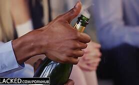 BLACKED - first Interracial Threesome for Blonde Naomi Woods